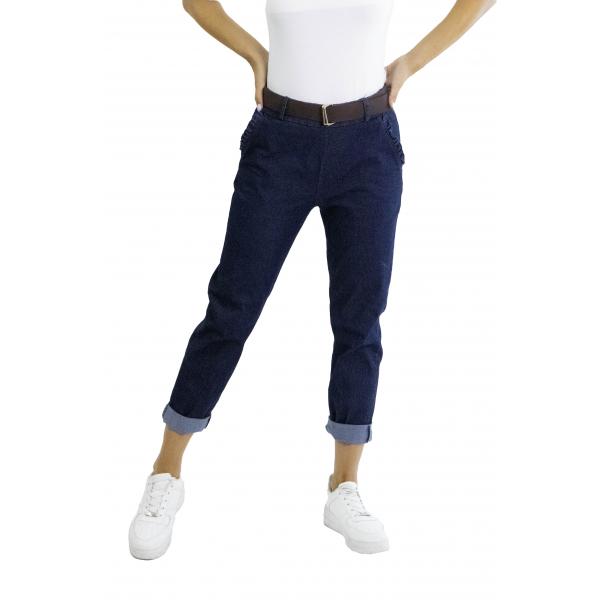 Jeans dritto con cintura "Alexia"